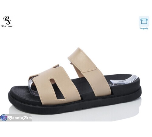 Шлепки жіночі на літо (8 пар р.36-41) бежевий  "Red Sun"