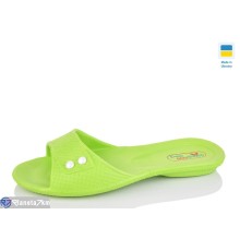 Шлепки жіночі на літо (10 пар р.36-40) зелений  "LOTTOS"