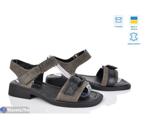 Босоніжки жіночі на літо (8 пар р.36-41) коричневий  "FOX"