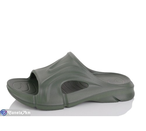 Шлепки чоловічі на літо (8 пар р.40-45) зелений  "LULI"