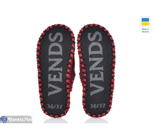 Тапки жіночі на весну/осінь (9 пар р.36-41) бордовий  "Activ"