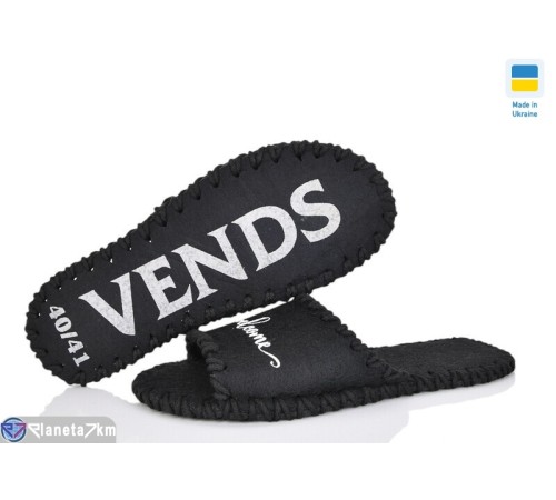 Тапки жіночі на весну/осінь (9 пар р.40-45) чорний  "Activ"