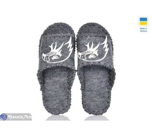 Тапки чоловічі на весну/осінь (9 пар р.40-45) сірий  "Activ"