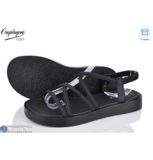 Босоніжки жіночі на літо (8 пар р.36-41) чорний  "Dageni"