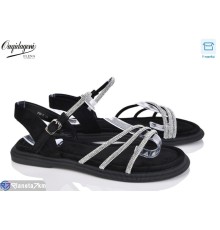 Босоніжки жіночі на літо (8 пар р.36-41) чорний  "Dageni"