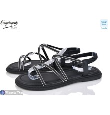 Босоніжки жіночі на літо (8 пар р.36-41) чорний  "Dageni"