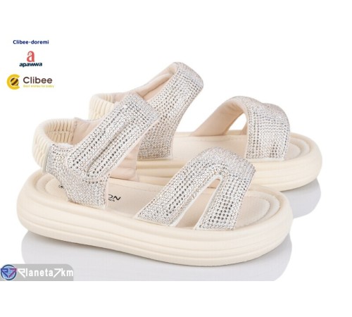 Дитячі босоніжки на літо (8 пар р.27-32) бежевий  "BELIES-D"