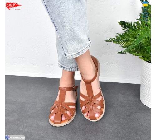 Босоніжки жіночі на літо (8 пар р.36-41) коричневий  "ARTO"