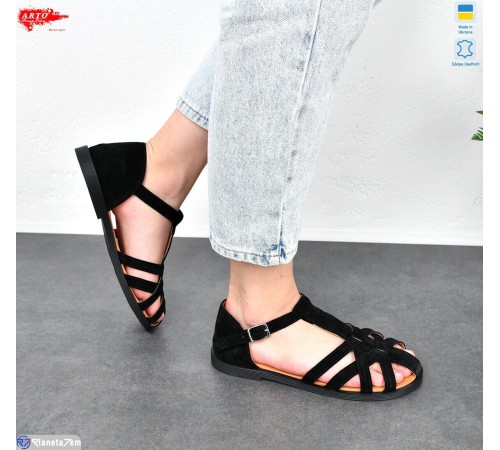 Босоніжки жіночі на літо (8 пар р.36-41) чорний  "ARTO"