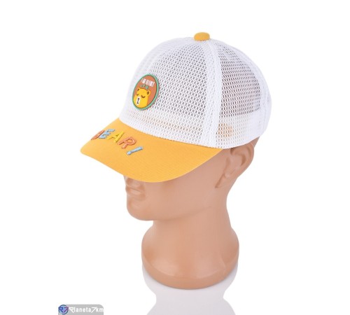 Дитяча кепка на літо (5 шт. р.сетка 46-48) жовтий  "CAROLLA"