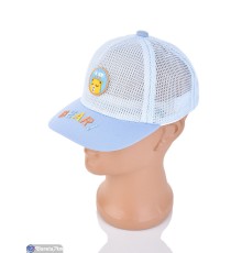 Дитяча кепка на літо (5 шт. р.сетка 46-48) блакитний  "CAROLLA"