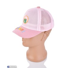 Дитяча кепка на літо (5 шт. р.сетка 46-48) рожевий  "CAROLLA"