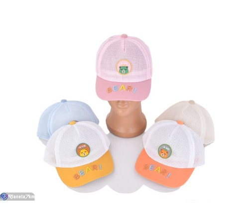 Дитяча кепка на літо (5 шт. р.сетка 46-48) мікс  "CAROLLA"