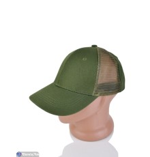 Кепка чоловіча на літо (5 шт. р.сетка 56-58) зелений  "CAROLLA"