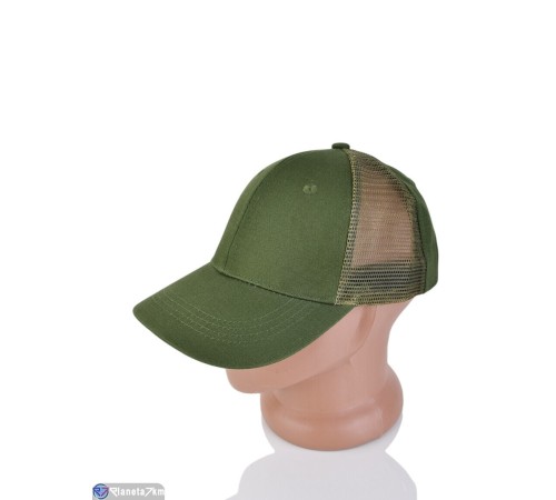 Кепка чоловіча на літо (5 шт. р.сетка 56-58) зелений  "CAROLLA"