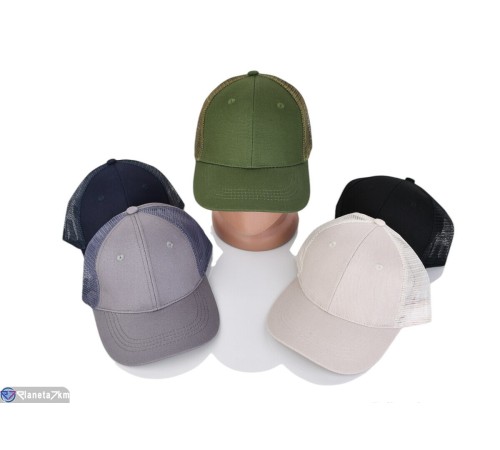 Кепка чоловіча на літо (5 шт. р.сетка 56-58) мікс  "CAROLLA"