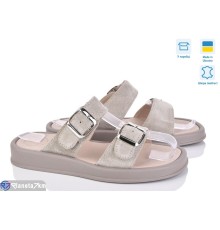 Шлепки жіночі на літо (6 пар р.36-40) бежевий  "Linda"