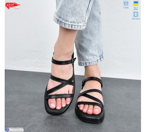 Босоніжки жіночі на літо (8 пар р.36-41) чорний  "ARTO"