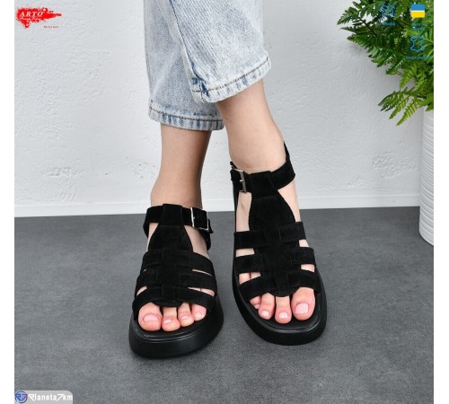 Босоніжки жіночі на літо (8 пар р.36-41) чорний  "ARTO"