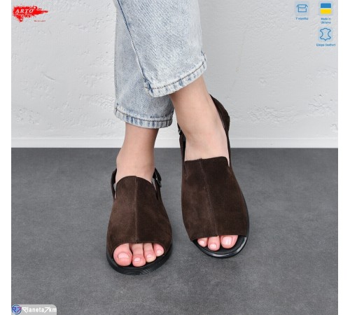 Босоніжки жіночі на літо (8 пар р.36-41) коричневий  "ARTO"