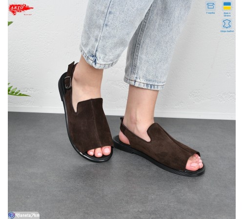 Босоніжки жіночі на літо (8 пар р.36-41) коричневий  "ARTO"