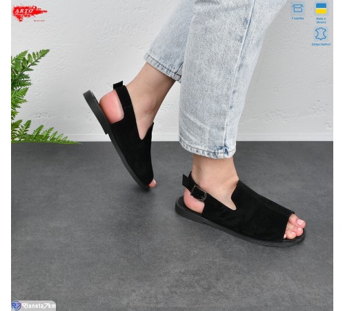 Босоніжки жіночі на літо (8 пар р.36-41) чорний  "ARTO"