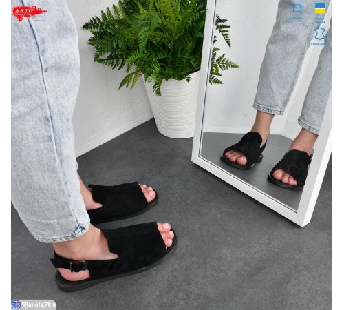 Босоніжки жіночі на літо (8 пар р.36-41) чорний  "ARTO"