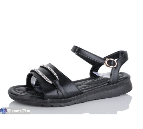 Босоніжки жіночі на літо (8 пар р.36-41) чорний  "Normashoes"