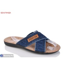 Шлепки чоловічі на літо (6 пар р.41-46) синій  "QQ&Панда"