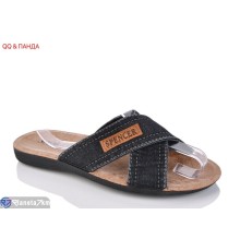 Шлепки чоловічі на літо (6 пар р.41-46) чорний  "QQ&Панда"