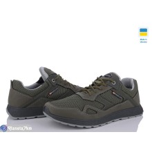 Кросівки чоловічі на весну/осінь (8 пар р.40-45) хакі  "OLLA"