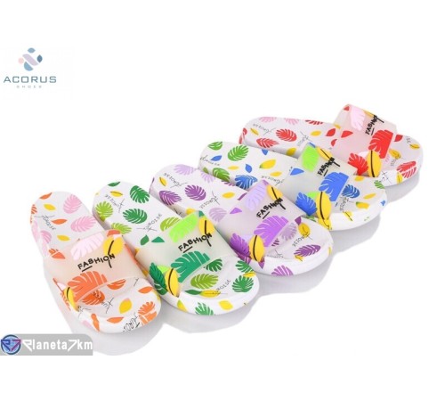 Шлепки жіночі на літо (10 пар р.36-41) мікс  "Acorus"