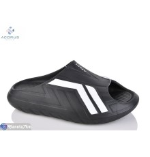 Шлепки чоловічі на літо (6 пар р.40-45) чорний  "Acorus"