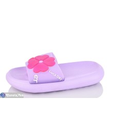 Шлепки дитячі на літо (12 пар р.30-35) фіолетовий  "LULI"