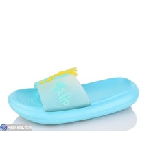Шлепки дитячі на літо (12 пар р.30-35) блакитний  "LULI"