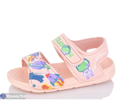 Дитячі босоніжки на літо (12 пар р.30-35) рожевий  "LULI"