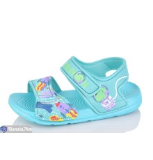 Дитячі босоніжки на літо (12 пар р.30-35) зелений  "LULI"