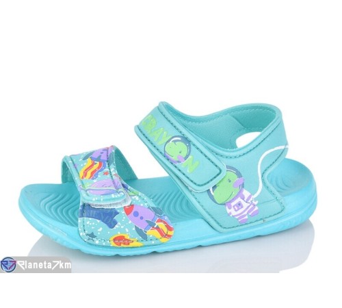 Дитячі босоніжки на літо (12 пар р.30-35) зелений  "LULI"