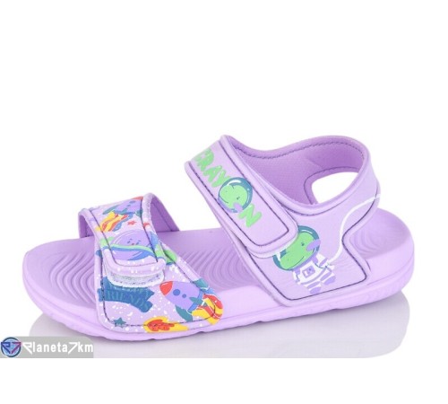 Дитячі босоніжки на літо (12 пар р.30-35) фіолетовий  "LULI"