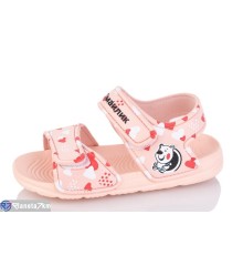 Дитячі босоніжки на літо (12 пар р.30-35) рожевий  "LULI"