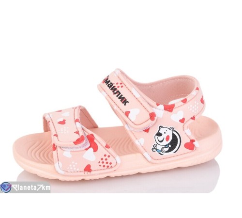 Дитячі босоніжки на літо (12 пар р.30-35) рожевий  "LULI"