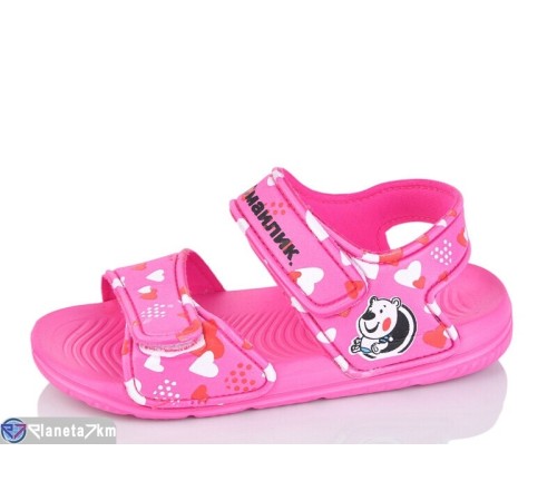 Дитячі босоніжки на літо (12 пар р.30-35) рожевий  "LULI"