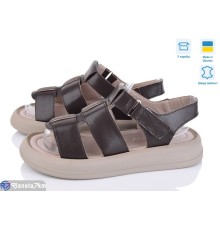 Босоніжки жіночі на літо (8 пар р.36-41) коричневий  "FOX"