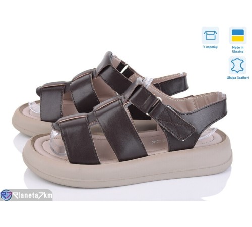 Босоніжки жіночі на літо (8 пар р.36-41) коричневий  "FOX"