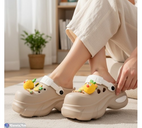 Кроки жіночі на літо (8 пар р.36-41) коричневий  "LULI"