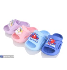 Шлепки дитячі на літо (12 пар р.18-23) мікс  "MILLY"