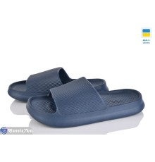 Шлепки жіночі на літо (6 пар р.36-41) синій  "Ladmir"