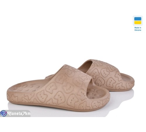 Шлепки жіночі на літо (6 пар р.36-41) коричневий  "Lexi"