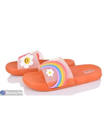 Шлепки жіночі на літо (12 пар р.37-42) оранжевий  "Fuggo"