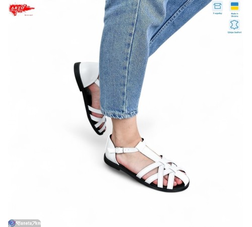 Босоніжки жіночі на літо (8 пар р.36-41) білий  "ARTO"